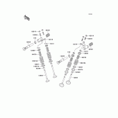 Схема вузла: Клапан для Kawasaki ER500 ER-5