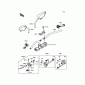 Схема вузла: Кермо для Kawasaki KLX250 D-Tracker X