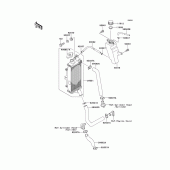 Схема узла: Радиатор для Kawasaki KMX125