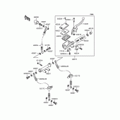 Схема вузла: Передній гальмівний циліндр для Kawasaki ZR400 Zephyr