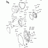 Схема вузла: Engine cover(s) для Kawasaki ZR750 Z750