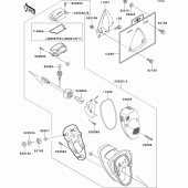 Схема вузла: Taillight(s) для Kawasaki VN1500 VN1500 Drifter