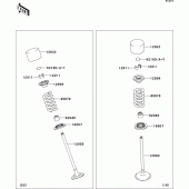 Схема узла: Клапан(ы) для Kawasaki ZR1000 Z1000