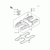 Схема узла: Клапанная крышка для Kawasaki ZR1100 Zephyr 1100RS