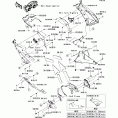 Схема вузла: Cowling lowers(rcf/rdf) для Kawasaki ZX600 Ninja ZX-6R