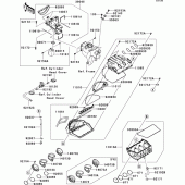 Схема узла: Air cleaner(1/2) для Kawasaki ZX1000 Ninja ZX-10R
