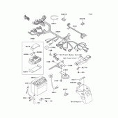 Схема вузла: Електроустаткування для Kawasaki EX500 Ninja 500R