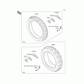 Схема узла: Шины для Kawasaki VN1600 Vulcan 1600 Classic