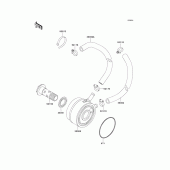 Схема узла: Масляный охладитель для Kawasaki ZX750 Ninja ZX-7R