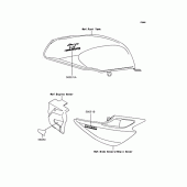 Схема вузла: Наклейки для Kawasaki ZR250 Balius-II
