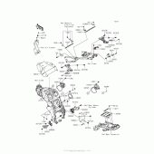 Схема узла: Крепление двигателя для Kawasaki ZX1400 Ninja ZX-14R ABS