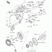 Схема вузла: Генератор для Kawasaki ZR750 Z750 ABS