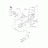 Схема вузла: Clutch master cylinder для Kawasaki ZX1200 ZZR1200