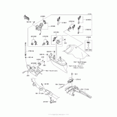Схема вузла: Ignition Switch/locks/reflectors для Kawasaki VN1700 Vulcan 1700 Voyager
