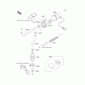 Схема вузла: Паливний насос для Kawasaki ZX750 Ninja ZX-7