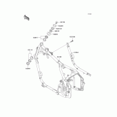 Схема вузла: Рама для Kawasaki VN800 Vulcan 800 Classic