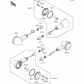 Схема вузла: Поворотники для Kawasaki BJ250 Estrella RS