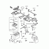 Схема вузла: Електроустаткування для Kawasaki EX400 EX-4