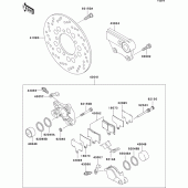 Схема узла: Задний тормоз для Kawasaki ZX750 Ninja ZX-7RR