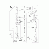 Схема вузла: Вилка передньої осі для Kawasaki ZX750 Ninja ZX-7R
