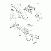 Схема вузла: Крило для Kawasaki ZX400 Z400FII
