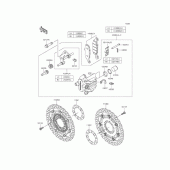 Схема вузла: Переднє гальмо для Kawasaki EX400 Ninja 400R ABS