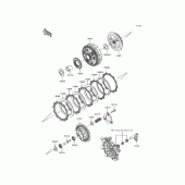 Схема вузла: Зчеплення для Kawasaki KLE250 Versys-X 250 ABS