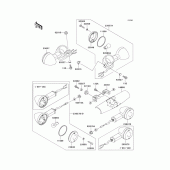 Схема вузла: Поворотники для Kawasaki VN1500 Vulcan 1500 Classic