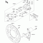 Схема узла: Задний тормоз для Kawasaki VN1700 VN1700 Classic ABS