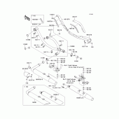Схема вузла: Вихлопна система для Kawasaki VN1700 VN1700 Classic Tourer ABS