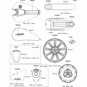 Схема вузла: Decals(black)(caf) для Kawasaki VN900 VN900 Custom