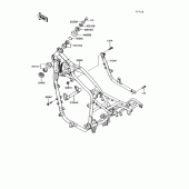 Схема вузла: Рама для Kawasaki VN750 Vulcan 750