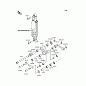 Схема вузла: Задня підвіска для Kawasaki KLX250 D-Tracker