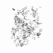 Схема вузла: Кріплення двигуна для Kawasaki BX250 NINJA 250SL ABS