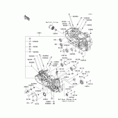 Схема узла: Картер двигателя для Kawasaki VN1700 Vulcan 1700 Voyager Custom ABS