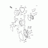 Схема узла: Engine cover(s) для Kawasaki ZR750 Z750