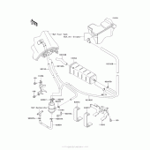 Схема узла: Fuel Evaporative System (E9F/eaf) для Kawasaki KL650 KLR650