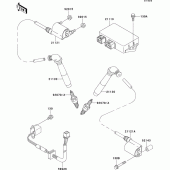 Схема вузла: Система запалювання для Kawasaki VN800 Vulcan 800 Drifter
