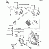 Схема узла: Система зажигания для Kawasaki ZX600 GPX600R