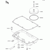 Схема вузла: Breather body/oil pan для Kawasaki EX500 GPZ500S