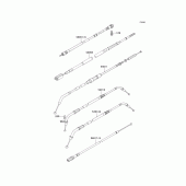 Схема вузла: Троси для Kawasaki VN800 Vulcan 800 Classic
