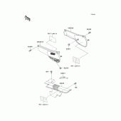 Схема вузла: Side covers/chain cover(1/2) для Kawasaki KL250 KLR250