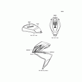 Схема вузла: Decals(Green) для Kawasaki ER300 Z300