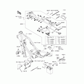 Схема вузла: Електроустаткування для Kawasaki KLX250 KLX250