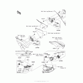 Схема узла: Поворотники для Kawasaki ZX1400 Ninja ZX-14R