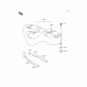 Схема узла: Сиденье для Kawasaki EN500 Vulcan 500 LTD