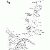 Схема вузла: Battery case для Kawasaki VN1700 VN1700 Voyager ABS