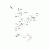 Схема узла: Переключатель передач для Kawasaki KX100