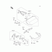 Схема вузла: Taillight(s) для Kawasaki ZX600 Ninja ZX-6