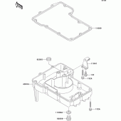 Схема узла: Oil pan для Kawasaki ZX600 ZZ-R600